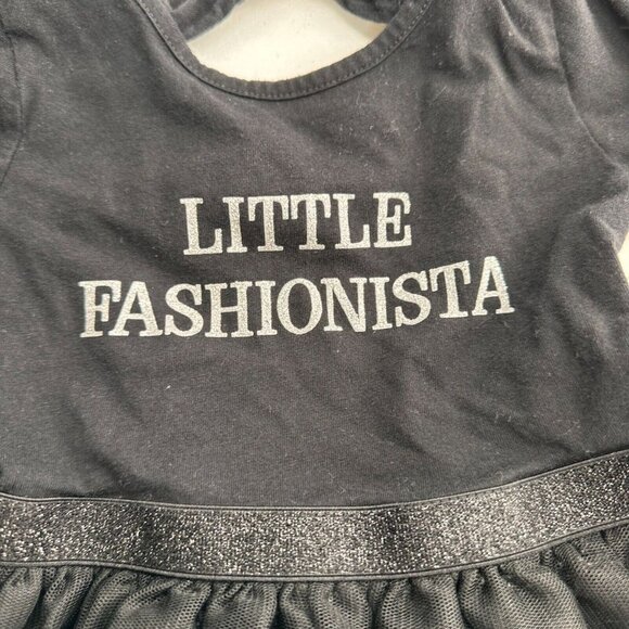 Little Fashionista Black Long Sleeve Dress 18-24M The Childrens Place Halloween - Picture 7 of 7